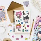 24PCS Cute Make a Face Stickers DIY Handicrafts Waterproof Puzzle Reward Stationery Stickers-K-pop