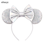 2026 Chic Embroidery Sequin Ears Headband Classical DOT Bow Hairband For Girls Women Party Head Wear Kids DIY Hair Accessories
