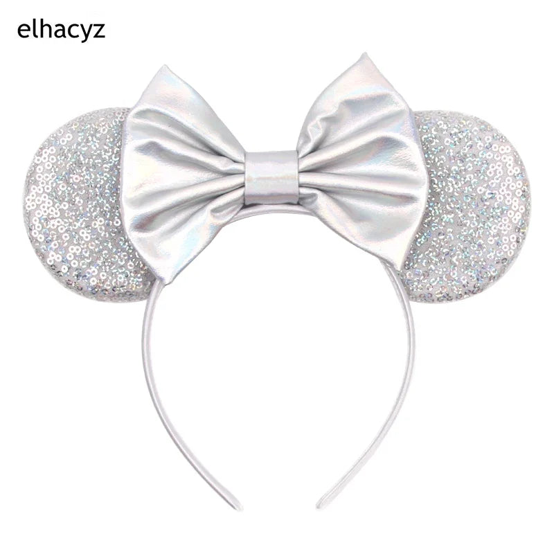 2026 Chic Embroidery Sequin Ears Headband Classical DOT Bow Hairband For Girls Women Party Head Wear Kids DIY Hair Accessories