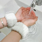 Face Wash Wristband Set Women's Headband Wristbands Absorbent Waterproof Wristbands Makeup Face Wash Hair Bands