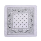 Fashion Hip Hop Bandana Kerchief Unisex Black Hair Band Neck Scarf Headwear Wrist Wraps Head Square Scarves Print Handkerchief