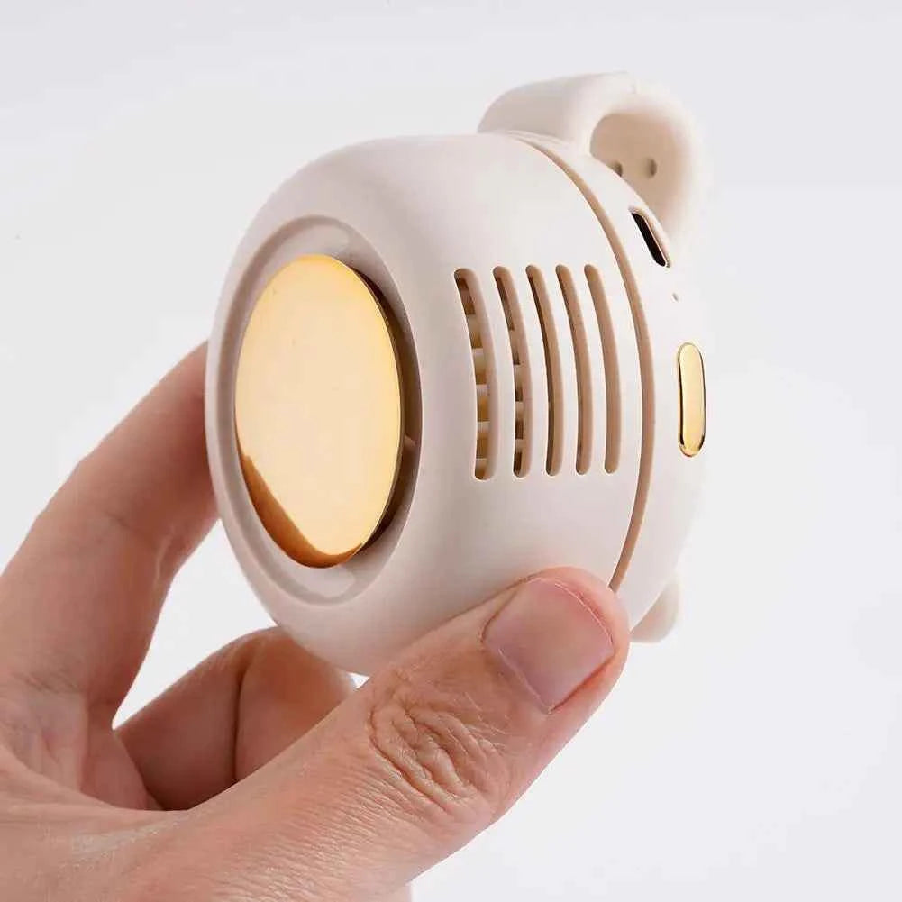 Mini Portable Clip Fan Handheld Waist Hanging Leafless Fan Small Whirlwind Fan For Daily Outdoor Travel
