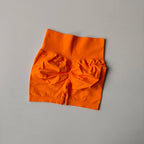 Summer High-Waist Women's Yoga Shorts Breathable Fitness Butt Lift Sports Running Shorts Cycling Push-Up Workout Gym Shorts