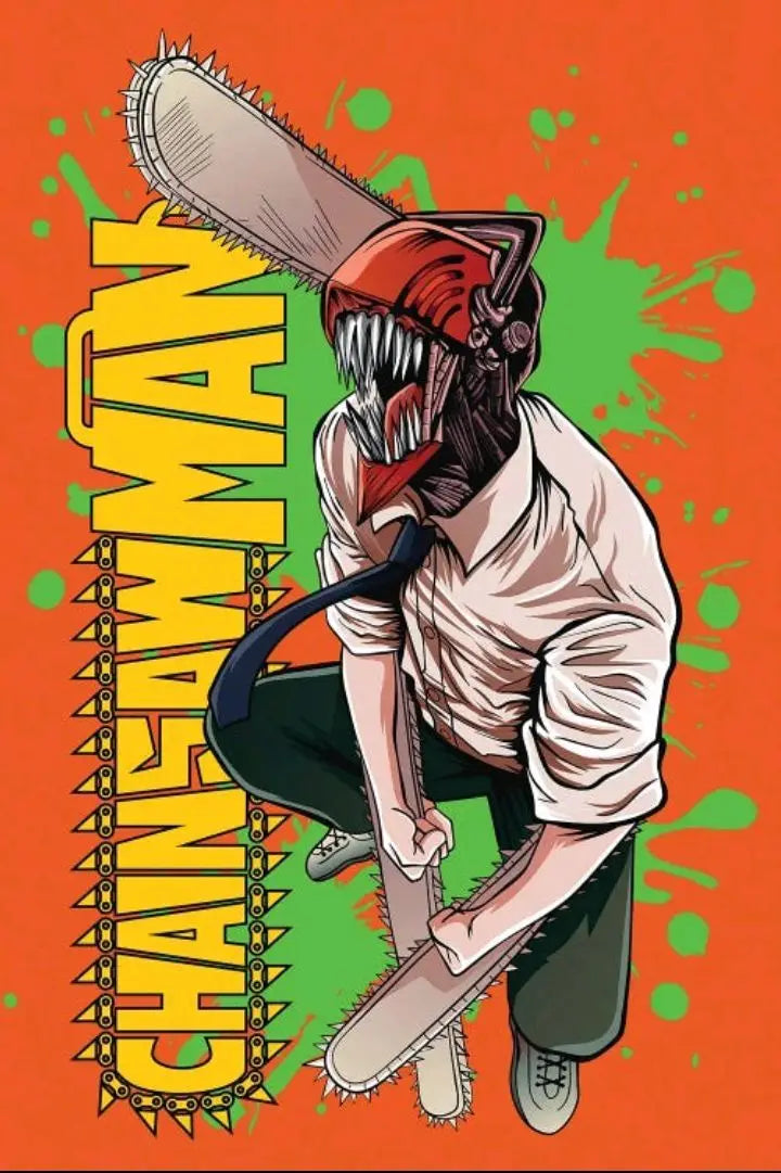 Chainsaw Man Poster Print For Bedroom Living Room Home Decor Japanese Anime Manga Denji Wall Art Cartoon Canvas Painting