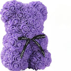 2026 Artificial Flower Eternal Rose Teddy Bear for 520 Mom Mother's Day Birthday Valentine's Day Anniversary Gifts & Decorations