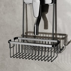 No-Drill Toilet & Shower Rack – Bathroom Storage Basket for Bath Products