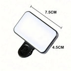 Portable Mini Selfie Fill Light Rechargeable 3 Modes Adjustable Brightness Clip On For Mobile Phone Computer Fill Light