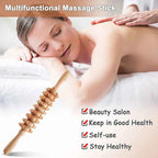 6 In 1 Wood Therapy Massage Tool Lymphatic Drainage Massager Anti Cellulite Fascia Massage Roller for Full Body Muscle relaxatio