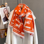 Cashmere Scarf for Women Thick Warm Winter Blanket Brand Female Luxury Quality Shawl Wrap Bufanda 2024 Poncho Echarpe Pashmina