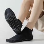 Yoga Socks Men Cotton Thin Silicone Non-slip Grip Pilates Low-ankle Sock