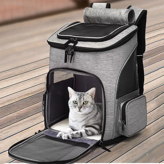 Breathable Expandable Pet Carrier Backpack – Travel Bag for Cats & Dogs