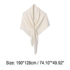 Autumn&Winter NEW Women's Neck Wrap Wool Blended Triangular Shawl Female Thickened Knitted Warm Shoulder