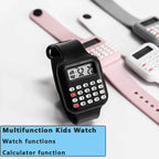 Creative Calculator Watch Cartoon LED Digital Kids Watch Fashion Sports Electronic Watch for Boys Girls Kids Student Gift Clock