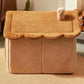 Foldable Pet House Removable Washable Cat House Puppy Cave Sofa Pet Bed House for Extra Small Dogs and Small and Medium Cats - WTN Essentials 