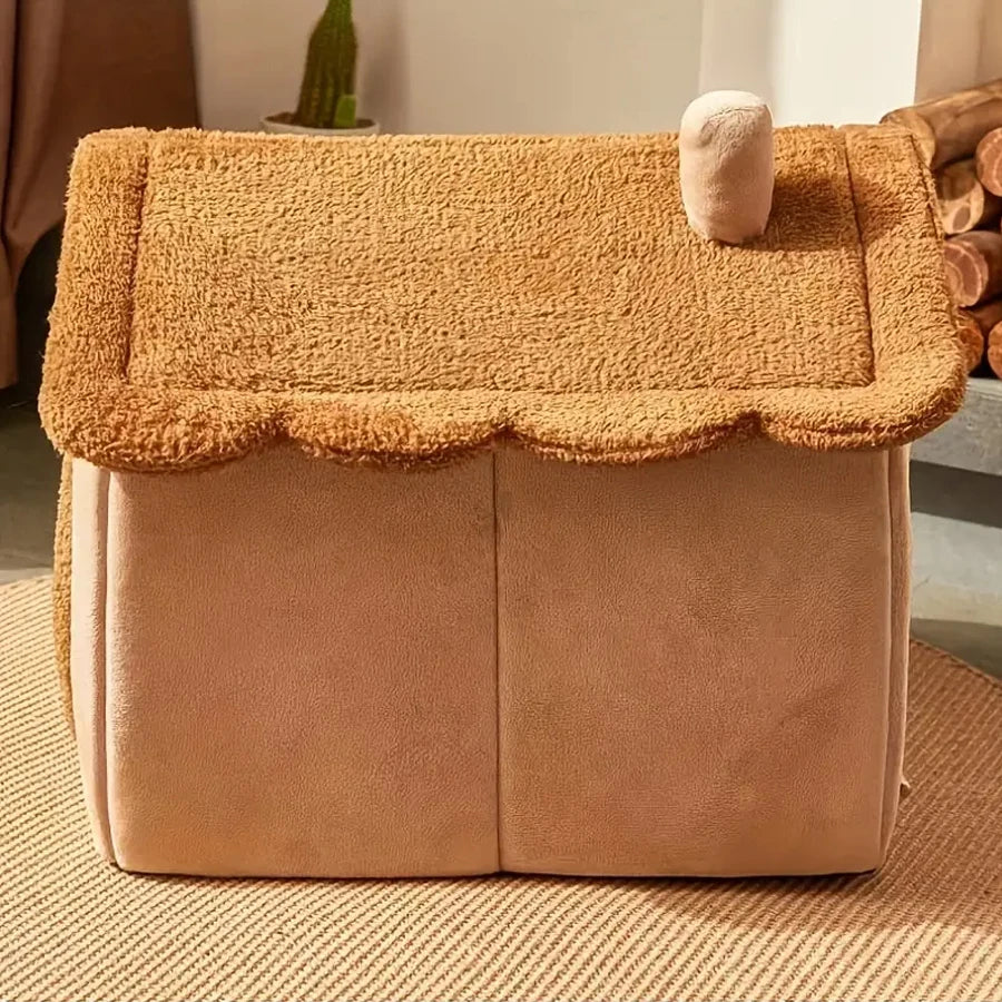 Foldable Pet House Removable Washable Cat House Puppy Cave Sofa Pet Bed House for Extra Small Dogs and Small and Medium Cats - WTN Essentials 