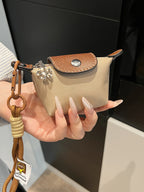 Hot Selling Exquisite Fashion Mini Handbag Wallet Simple Solid Color Ins Korean Style Storage Makeupbag Girl Women Birthday Gift