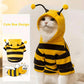 Bee Dog Hoodie – Halloween & Winter Pet Costume for Cats and Small Dogs