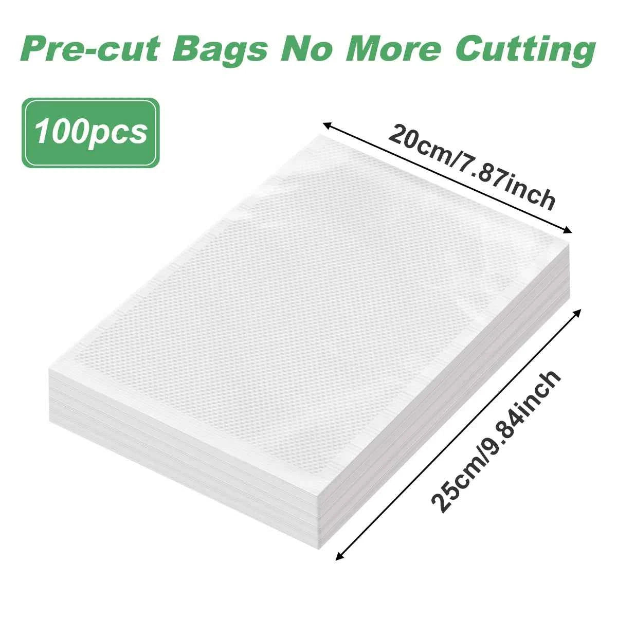 100pcs/lot Kitchen Vacuum Bags for Food Vacuum Sealer Packing Machine Food Storage Bag BPA-Free Kitchen Accessories