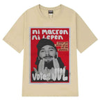 French Rapper Vote JUL Fashion Graphics T-shirts Men Women Hip-hop T-shirt Short-sleeved Casual T Shirt Streetwear Clothing