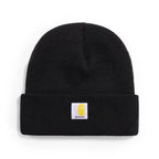 Big Eye Embroidery Elasticity Beanies Women's Cartoon Knitted Skull Caps Winter Warm Hip Hop Hats Men Crimping Melon Leather Hat
