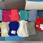 Miyake Pleated Women Scarf Shawl Fabric Korean Fashion Thin Sunscreen Scarf Foulard Femme Luxe Marque Hijabs for Woman
