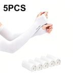 3/5PCS Arm Sleeves for Sun Protection Men's and Women's Elbow Sleeves for Outdoor Sports UV Protection Arm Sleeves