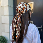 Women Spring Summer Square Scarf 90*90cm Satin Silk Scarves Headscarf Female Foulard Beach Bandana Ladies Neckerchief Hair band