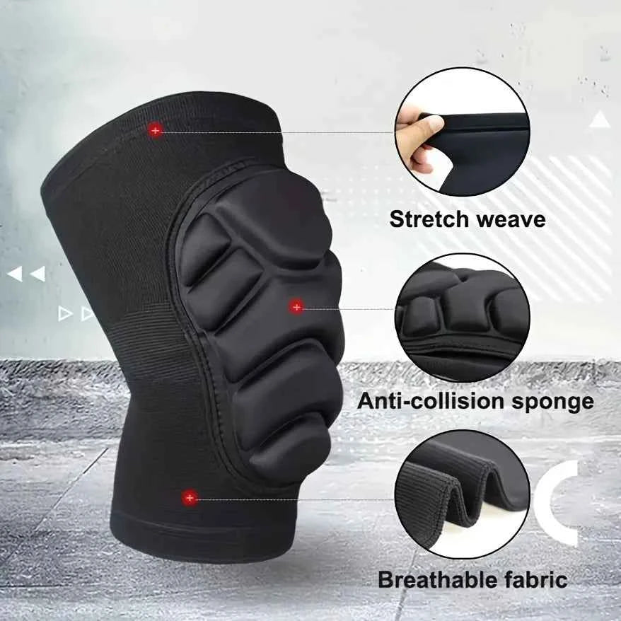 2pc Professional Knee Elbow Pads for Men&Women,Knee Elbow Brace with Thick Shock-Absorbing Sponge,Knee Support & Elbow Support