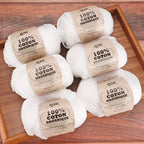 6pcs Cotton Soft Breathable Yarn Thread Set-Perfect for Hand Knitting, Crocheting, Weaving Hats, Scarves, Dolls, Bags, Sweaters