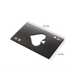 Stainless Steel  Spades A Winemaker Bottle Opener Playing Cards Bottle Opener Credit Card Beer Bottle Opener