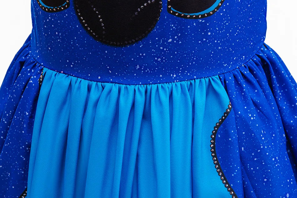 Girls Stitch Cosplay Dress – Cartoon Princess Costume Outfit