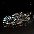 1690PCS Green Racing Car Building Blocks – DIY Model Kit