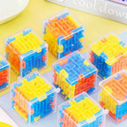3D Maze Magic Cube Six-sided Transparent Puzzle Speed Cube Rolling Ball Magic Cubes Maze Toys For Children Stress Reliever Toys