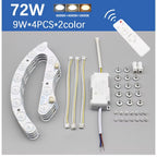 Led Module For Ceiling Lights Dimming 220V Replacement  Led Light Panel 72W 96W Energy Saving Module Lamp For Ceiling Fan Lamps