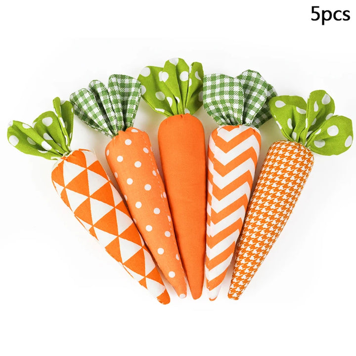 5 pcs plush carrot 