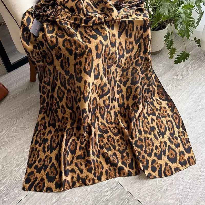 Spring Scarf Women's Luxury Design Polyester Material Smooth Scarf Soft Shawl Beach Scarf