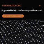 Reflective Paracord Military 7 Strand 4mm 550 Tactical Parachute Cord Camping Tent Lanyard DIY Bracelet Weaving Rope
