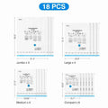 Vacuum Storage Bags 8-18Pc Space Saver Bag Travel Rechargable Air Pump Various Seal Bag Pump for Compress Clothe Blanket Luggage