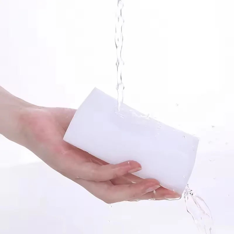50/100Pcs Magic Sponge Cleaner Melamine Foam Scrubber for Kitchen Bathroom Stain Remover Dishware Household Cleaning Tools