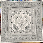 30% Silk 70% Cashmere Scarf Designer Luxury Pashmina Shawls for Women Square Hand Rolled Edges Stole Blanket Big Poncho 135CM