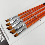 Yutiars Professional Artist Paint Brush Set - 6/24 PCS, Nylon Bristles for Watercolor, Acrylic, Oil Painting, Crafts & Face Body