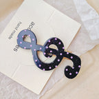 1/2pcs Y2K Style Musical Note Hair Clip Harajuku Hairclips Side Bangs Clip Sweet Girl Hairpin for Women Trendy Hair Accessories