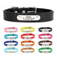 Personalized Dog Collar with Name Engraving – Anti-Lost PU Leather Collar for Dogs and Cats