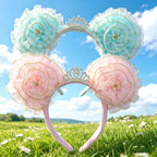 Cartoon Minnie Mouse Ear Headband New Holiday Party Christmas Snowman Headdress Cosplay for Adults Kids Hair Accessories