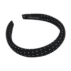 Retro Satin Polka Dot Sponge Headbands for Woman Fashion Temperament Hair Hoop Wash Face Hair Band Female Party Hair Accessories