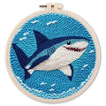 CHENISTORY Diy Punch Needle Embroidery Starter Kits For Beginner Cartoon Cute Animals Poking Embroidery Yarn Painting Arts