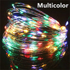 USB Led Fairy Lights Copper Wire String 1/2/3/5/10/20M 200LED Holiday Lamp Garland For Christmas Tree Wedding Party Decoration