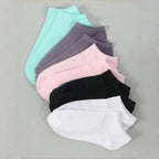 20 Pairs Women/Men Family Matching Short Socks, Black & Grey Series With Bow, Heart, Stripe