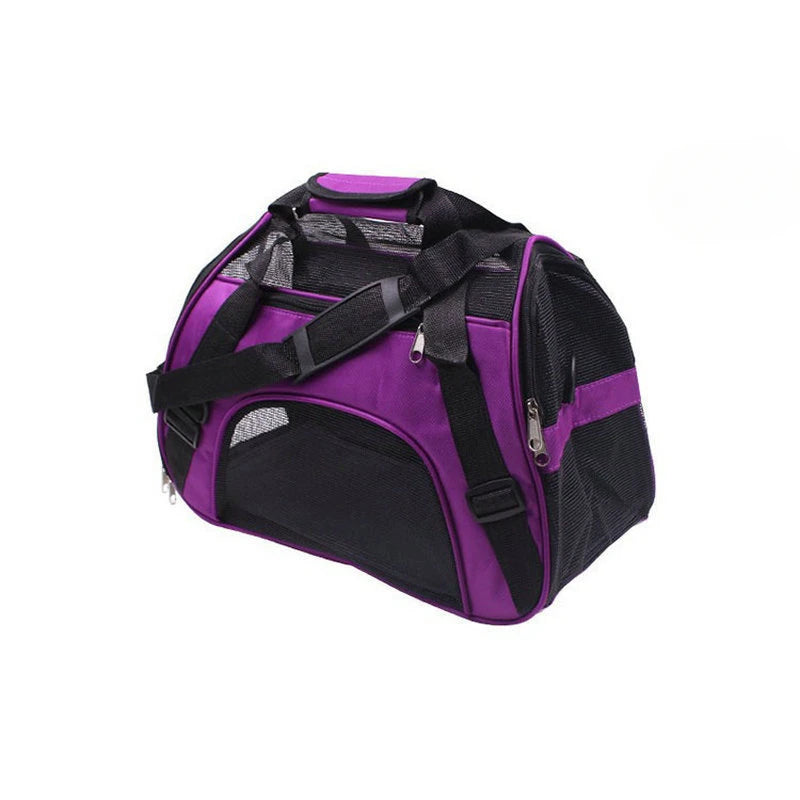 Portable Dog & Cat Travel Carrier – Breathable Mesh Pet Handbag