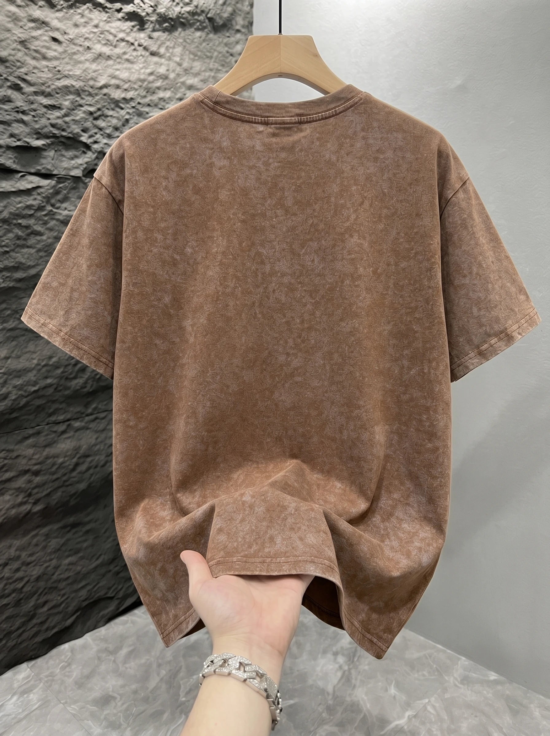 Men's Vintage Acid Washed Oversized T-Shirt – Unisex Streetwear Tee